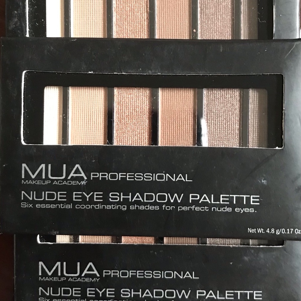 Lot of 3 MUA Professional Nude Eye Shadow palette